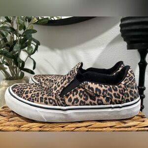 Vans Animal Print Slip-On Shoes